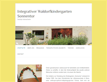 Tablet Screenshot of integrativer-kiga-sonnentor.de